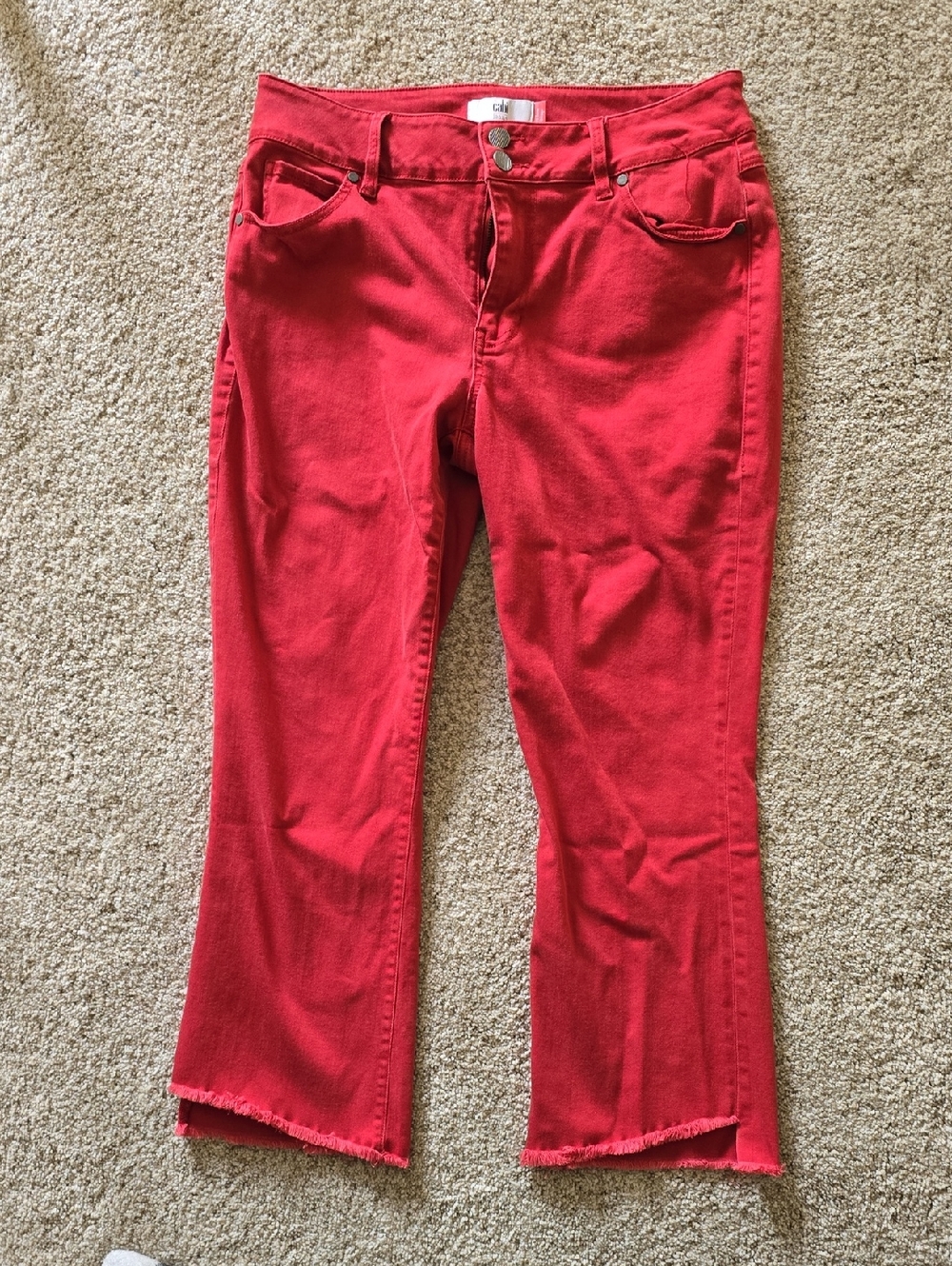 CAbi High-Low Crop Jeans
